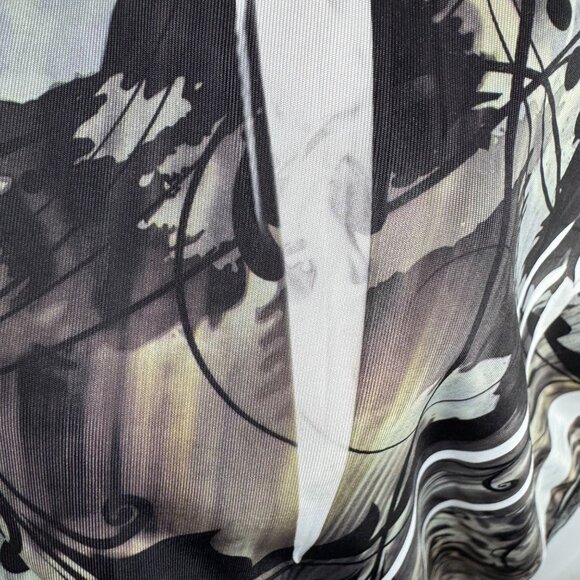 Y2K Unity World Wear Animal Print Stretchy Fairy Boho Babydoll Dress Size Small - Picture 7 of 8